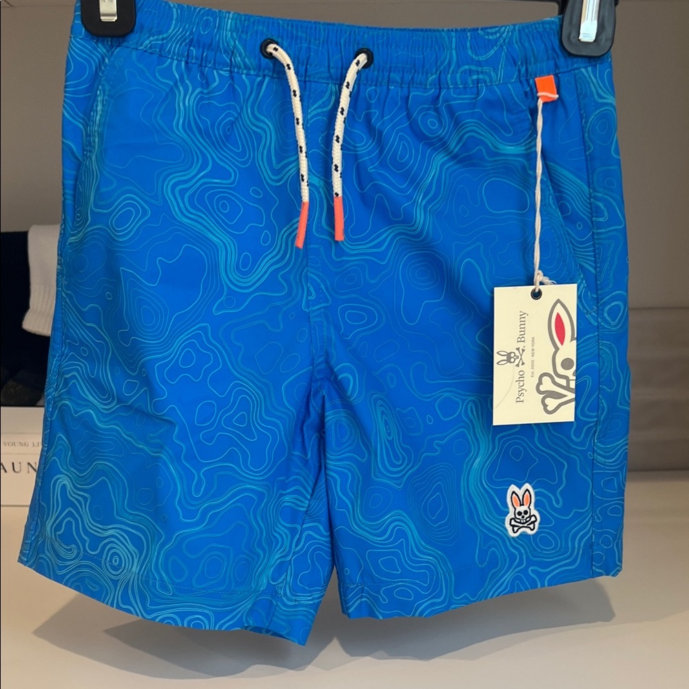 NWT Psycho Bunny Ocean Blue Swim Trunks